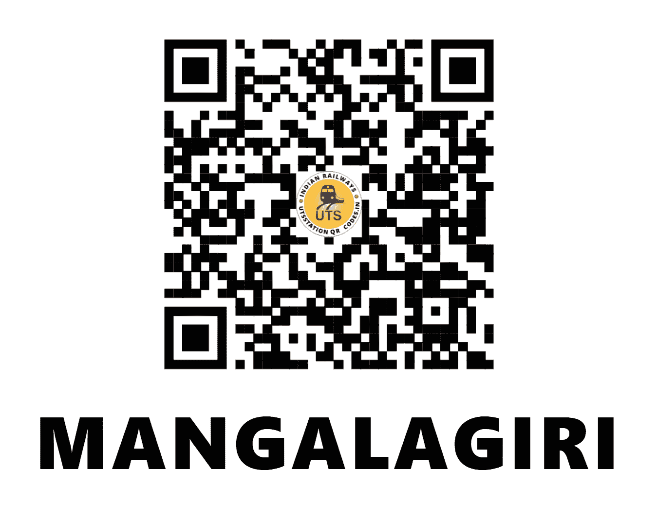 UTS QR Code for MANGALAGIRI - MAG (SC - ANDHRA PRADESH)